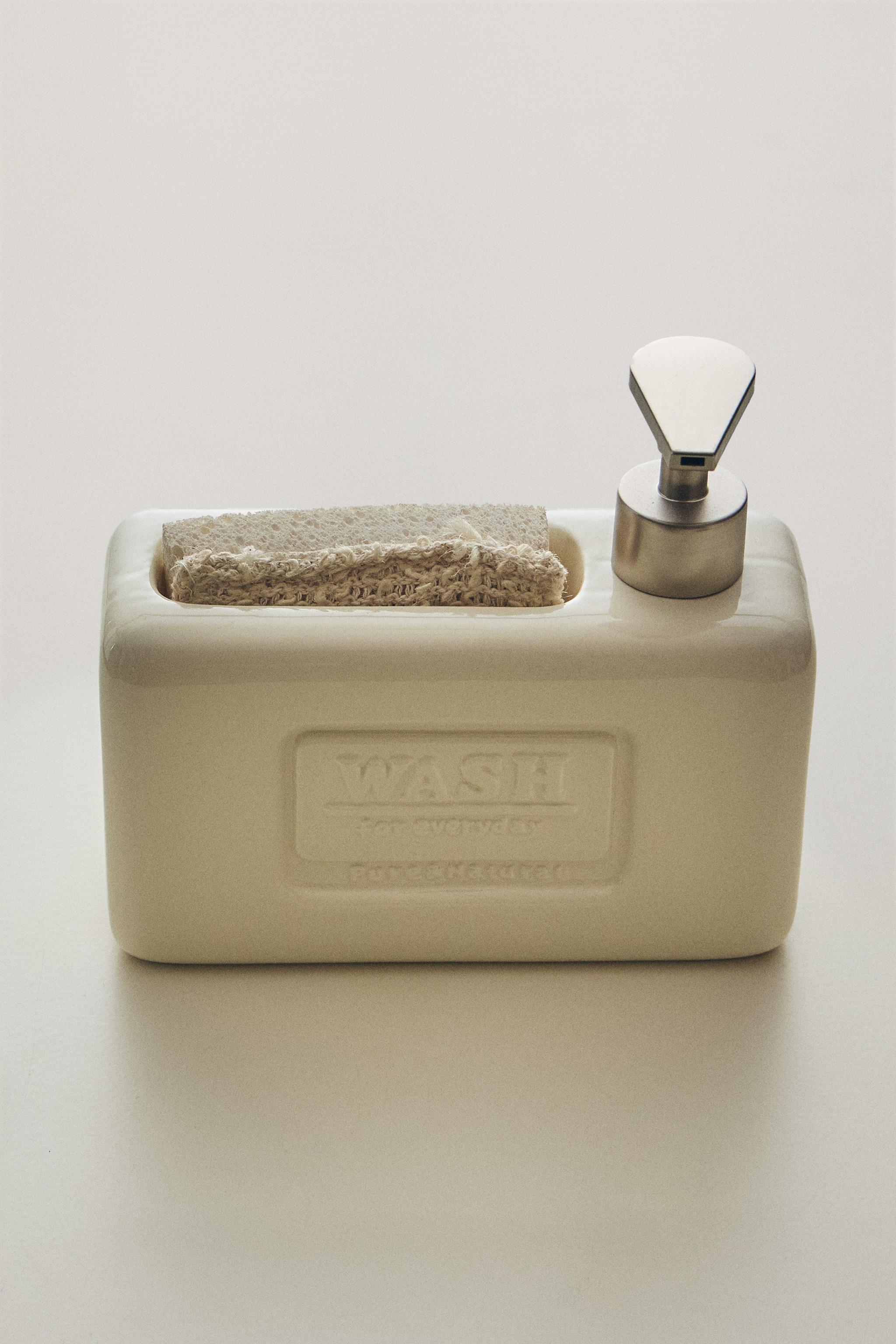DISTRIBUTEUR LIQUIDE VAISSELLE AVEC RANGEMENT